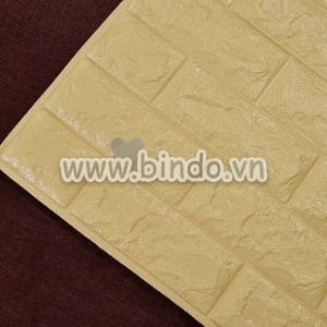 Xốp dán tường màu vàng kem (8mm)