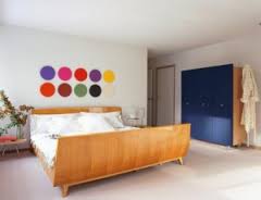 Cách làm điệu mảng tường đầu giường với nước sơn 6