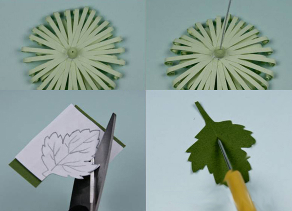 Cách làm hoa cúc giấy kiểu xoắn cực kỳ đơn giản 6