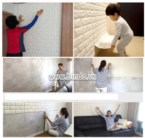 Để thi công xốp dán tường đẹp bạn nên làm theo các bước 4