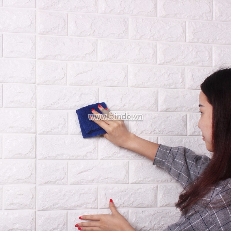 Để thi công xốp dán tường đẹp bạn nên làm theo các bước 3