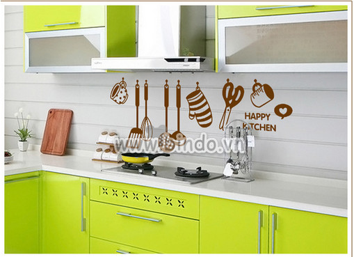 Trang trí phòng bếp với giấy dán tường giá rẻ 2