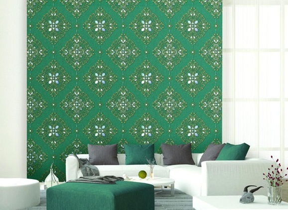 10 mẫu giấy dán tường màu xanh trang trí phòng ngủ đẹp 2