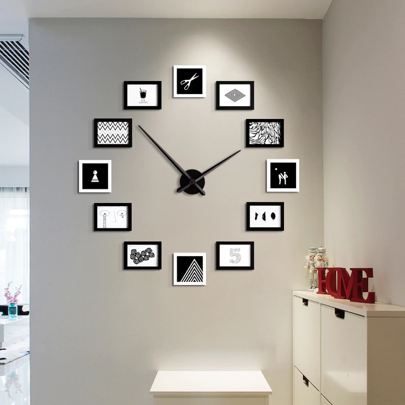 7 mẫu đồng hồ treo tường đẹp dùng trang trí phòng khách 4