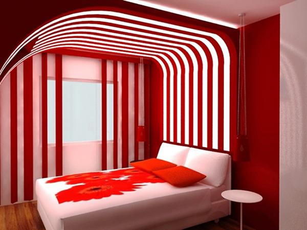 Gợi ý trang trí phòng ngủ màu đỏ 5