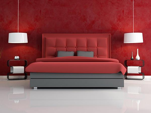 Gợi ý trang trí phòng ngủ màu đỏ 11