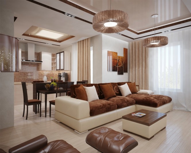 Những gam màu tự nhiên đầy tinh tế cho phòng khách 11