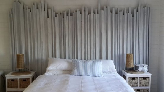 Làm đẹp và trang trí phòng ngủ với headboard được sơn trắng 1
