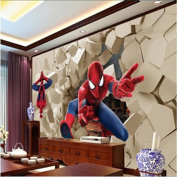 Trang trí phòng cho bé trai theo kiểu Spiderman 1