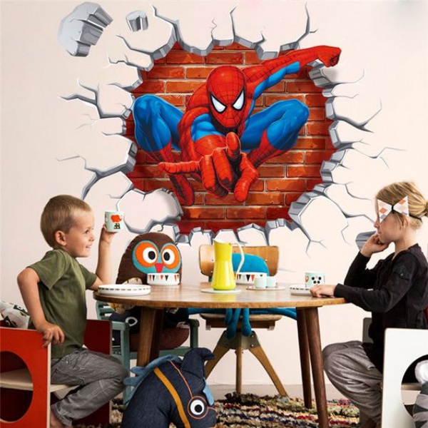 Trang trí phòng cho bé trai theo kiểu Spiderman 3