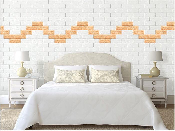 Phòng ngủ trở nên nổi bật với mẫu xốp dán tường 1