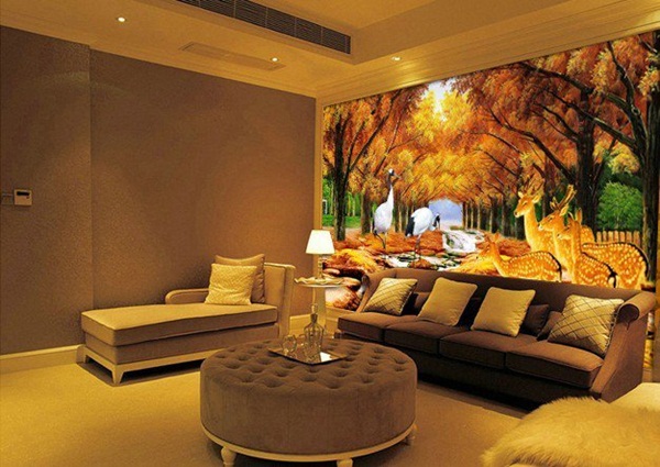 Trang trí phòng khách với những bức tranh tường đẹp mê hồn 8