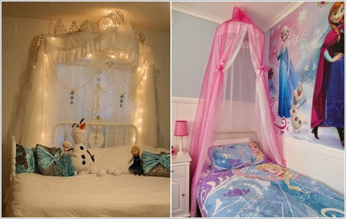Trang trí phòng ngủ cho bé gái phong cách Frozen 3