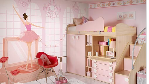 Cùng trang trí phòng ngủ cho bé gái với sắc hồng tươi thắm 1