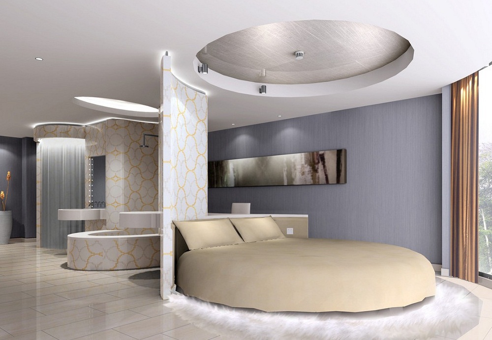 Trang trí phòng ngủ sành điệu và ấn tượng với chiếc giường tròn  11