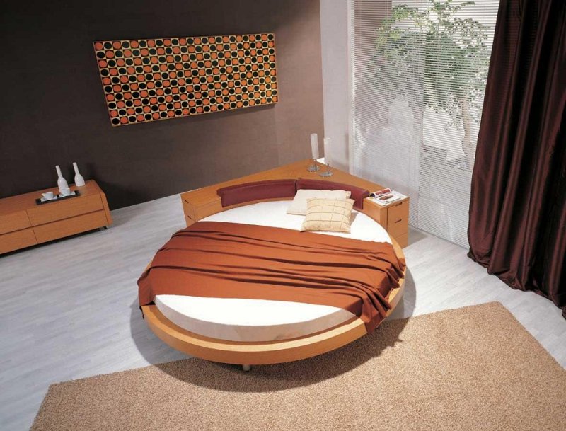 Trang trí phòng ngủ sành điệu và ấn tượng với chiếc giường tròn  16