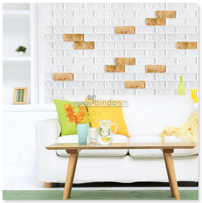 Cách chọn màu sắc xốp dán tường phù hợp với phòng khách 1