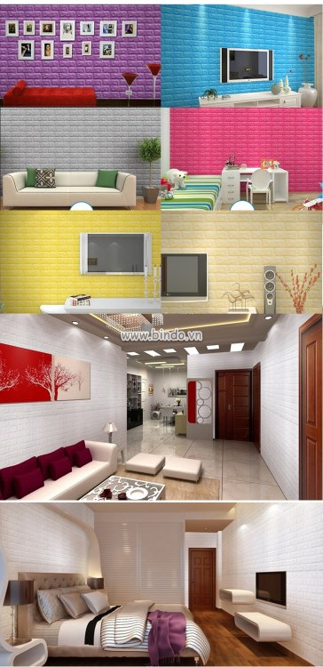 Cách chọn màu sắc xốp dán tường phù hợp với phòng khách 5
