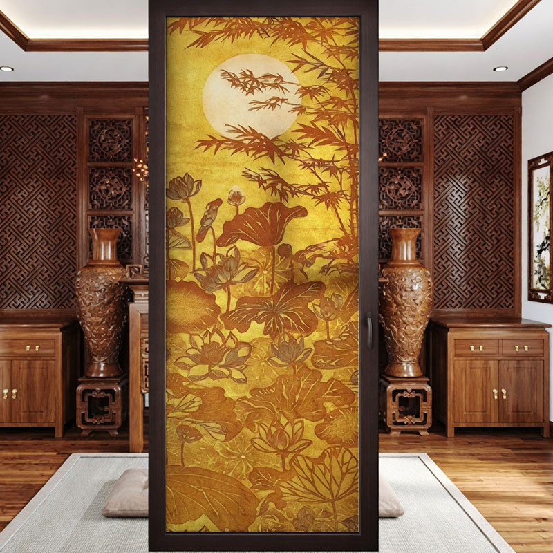 Mẫu dán kính phòng thờ đẹp 2