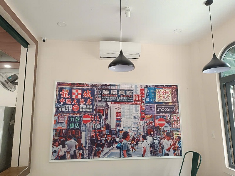 Hình ảnh tranh dán tường hồng kong đẹp 1
