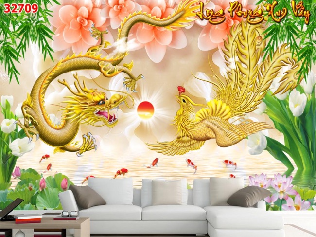 Hình ảnh Tranh dán tường hình rồng 7