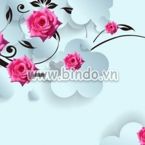 Hình ảnh Tranh dán tường hoa hồng 17