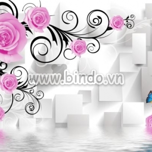 Hình ảnh Tranh dán tường hoa hồng 18