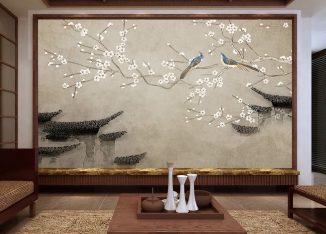 Tranh dán tường quán ăn phong cách Nhật Bản thiết kế theo yêu cầu 4