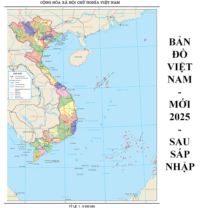 In tranh dán tường bản đồ Việt Nam khổ lớn nhỏ theo yêu cầu 1