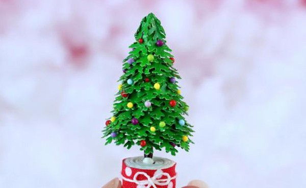 7 Cách làm cây thông Noel handmade tại nhà đơn giản đẹp 7