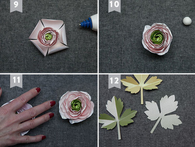 Làm tranh hoa giấy đơn giản để trang trí phòng khách 3