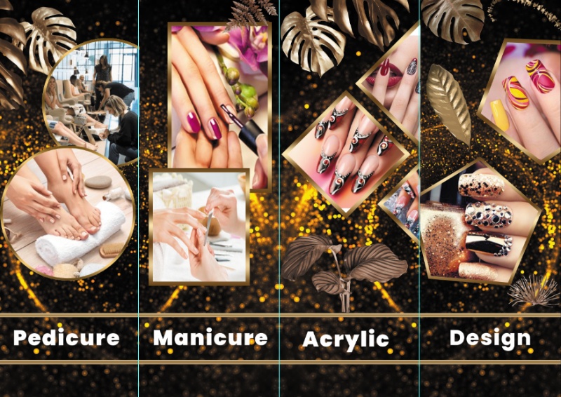 Decal dán kính tiệm nail 5