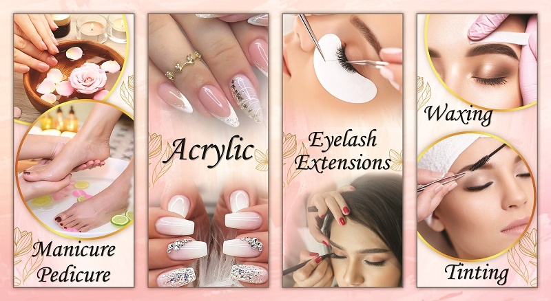 Decal dán kính tiệm nail 9