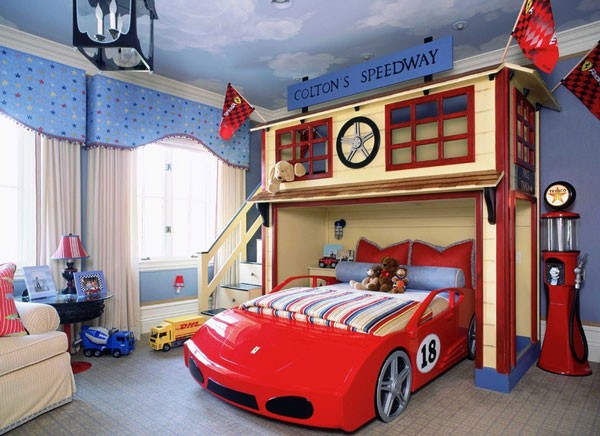 Giúp mẹ trang trí giường ngủ sáng tạo cho các bé trai 5