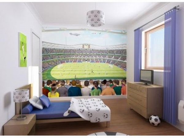 Mẫu phòng ngủ dành cho những cậu bé yêu bóng đá 2
