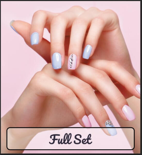 Decal dán kính tiệm nail 6