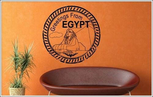 Nội thất ấn tượng với decal họa tiết mang dấu ấn Ai Cập 5