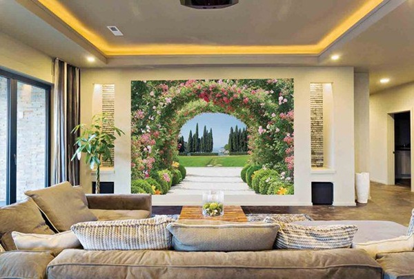 Trang trí phòng khách với những bức tranh tường đẹp mê hồn 1