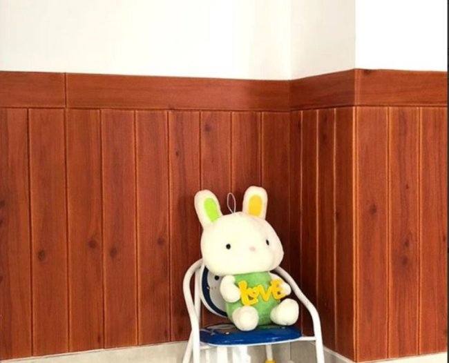 Xốp dán tường vân gỗ 5