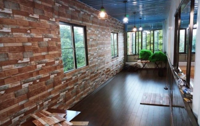 Xốp dán tường vân gỗ 7