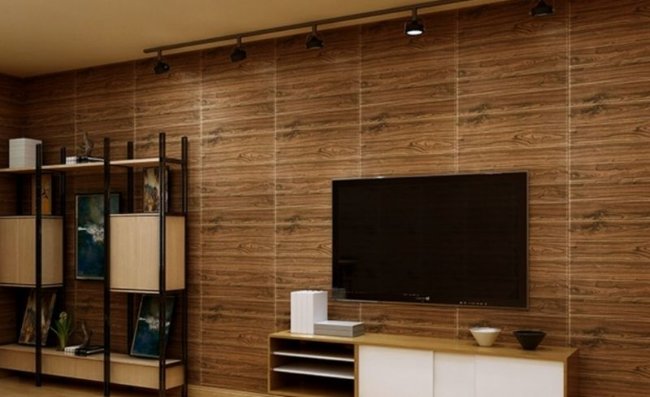 Xốp dán tường vân gỗ 8