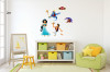 Decal dán tường aladin và cây đèn thần số 1, phong cách hàn quốc, dán phòng bé, đẹp TPHCM -