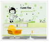 Decal bé tưới cây hàn quốc dán phòng bé lớp học mầm non - 1