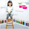 Decal bút chì đủ màu, dán theo sở thích, dán tường phòng bé, tại TPHCM - 1