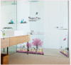 Chân tường hoa cây tím decal dán tường, khổ 1,0 x 0,55 (m) (dài x rộng), dán chân tường phòng ngủ, chi tiết rời tại TPHCM  - 1