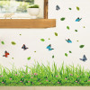 Decal chân tường chân tường  hoa cỏ cùng bướm sắc màu, có sẵn keo, dán chân tường phòng khách, độc đáo TPHCM - 1