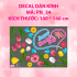 Combo 31 - Decal chữ 8 tháng 3  - 2