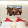 Cửa sổ voi 3d 2 decal dán tường, phòng khách, có sẵn keo dán 2 mặt, giá rẻ tại TPHCM - 2