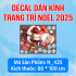 Decal   dán Noel combo  số 6 - 5