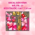 Decal 8/3 Trang trí cửa kính - mẫu 57 - 1